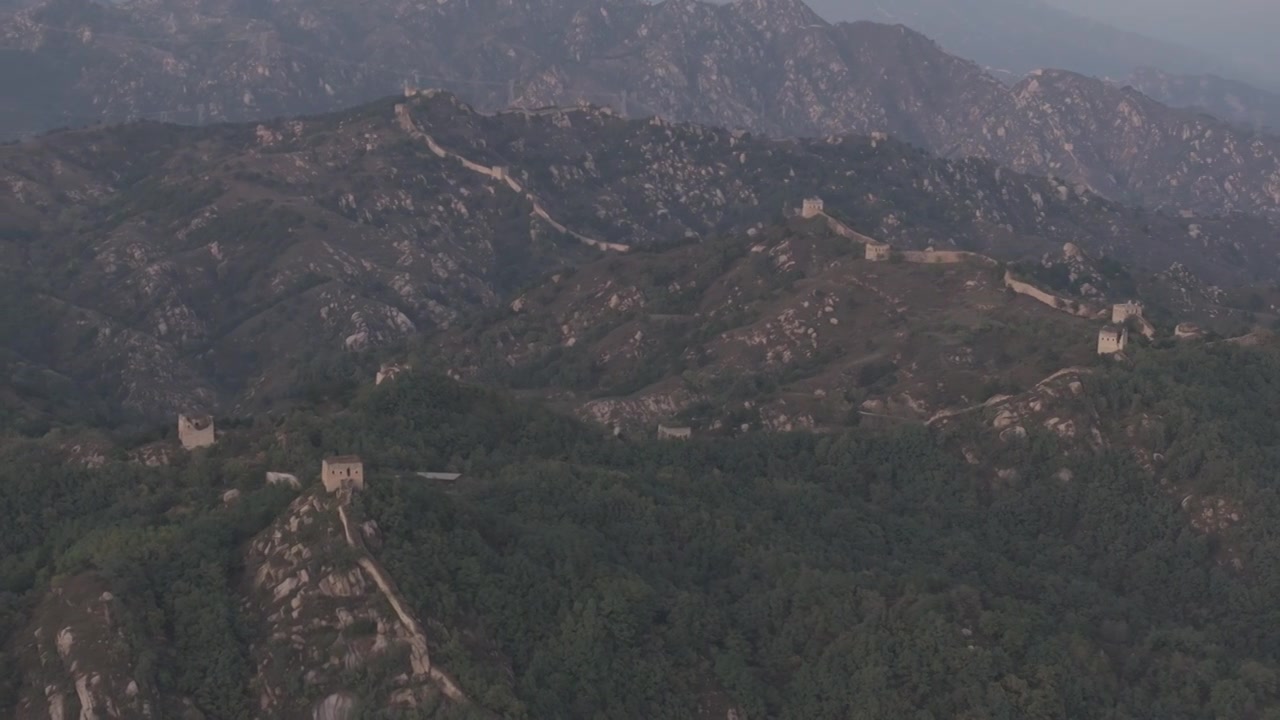 河北保定涞源县的长城视频素材画面3