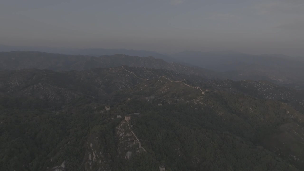 河北保定涞源县的长城视频素材画面3