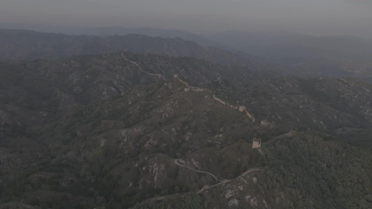 河北保定涞源县的长城视频素材画面1