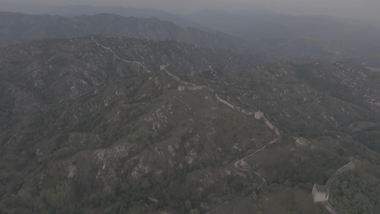 河北保定涞源县的长城视频素材画面1