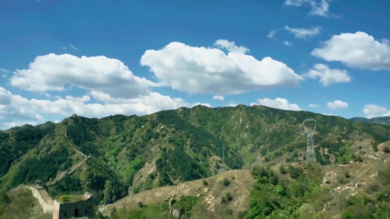 乌龙沟长城视频素材画面4