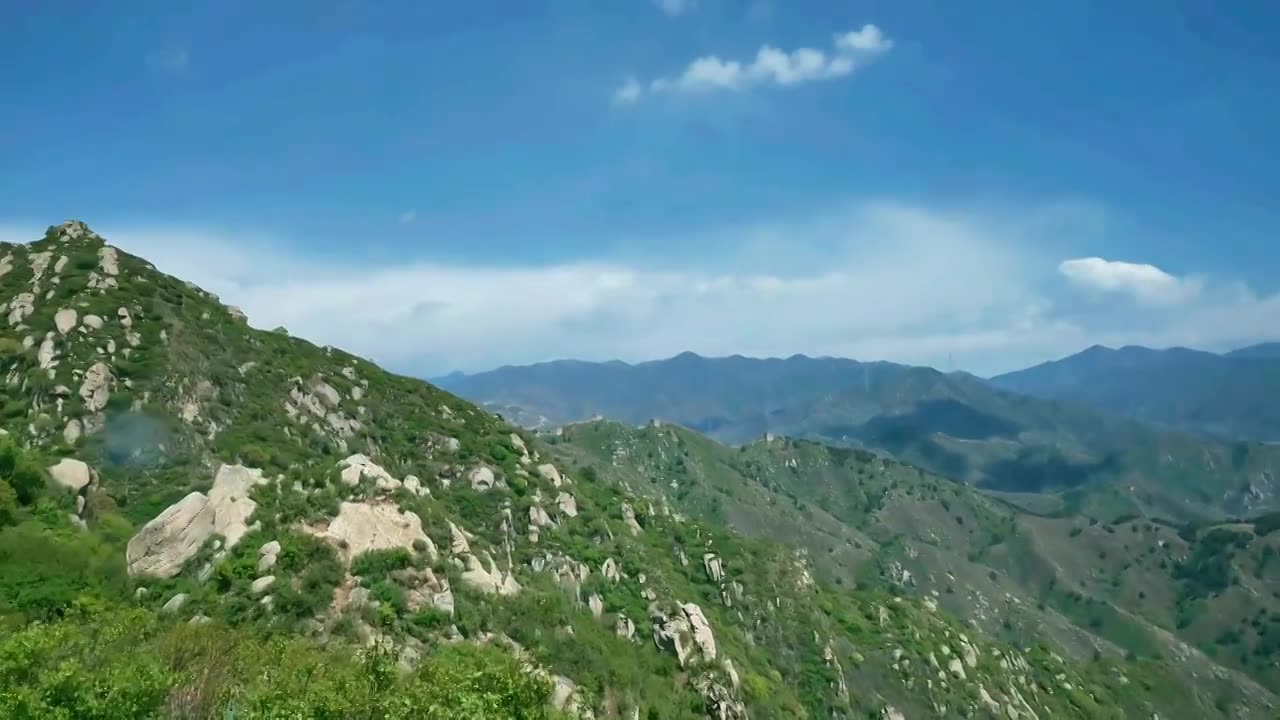 乌龙沟长城视频素材画面1