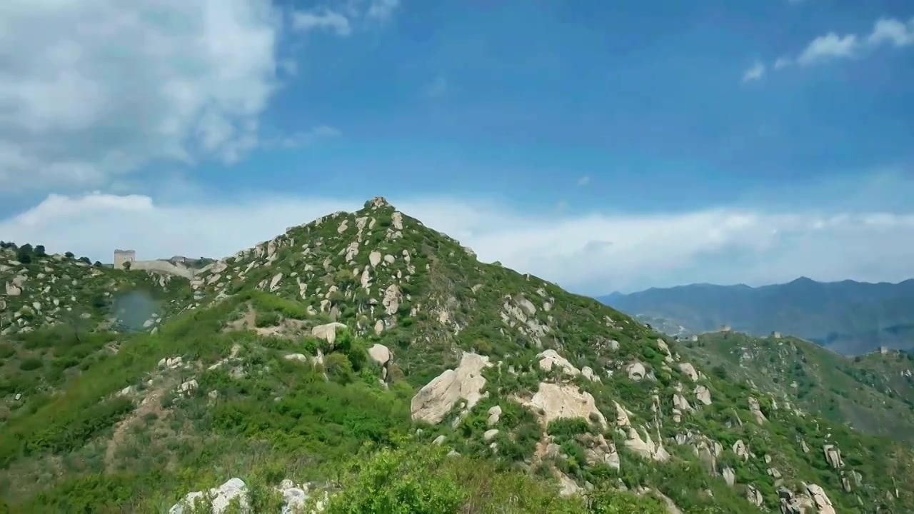 乌龙沟长城视频素材画面3