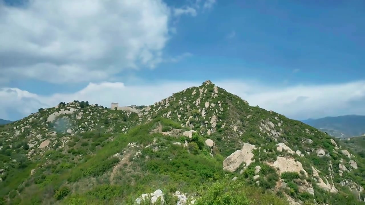 乌龙沟长城视频素材画面4