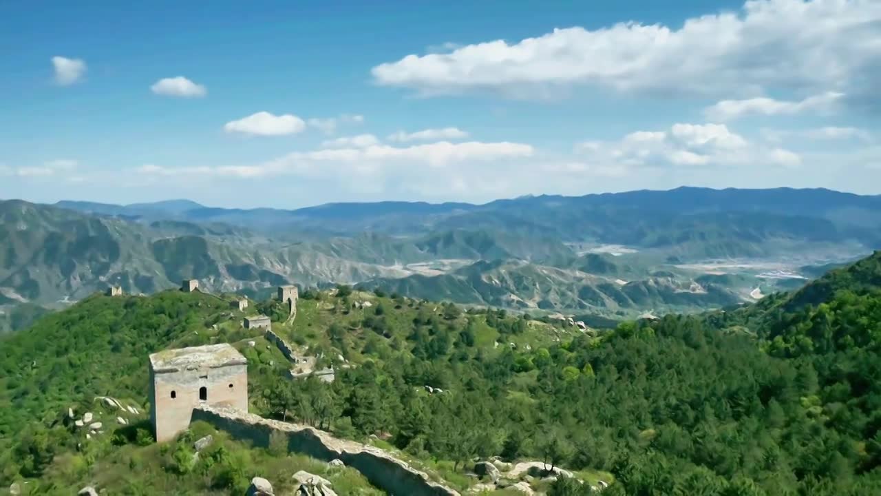乌龙沟长城视频素材画面1