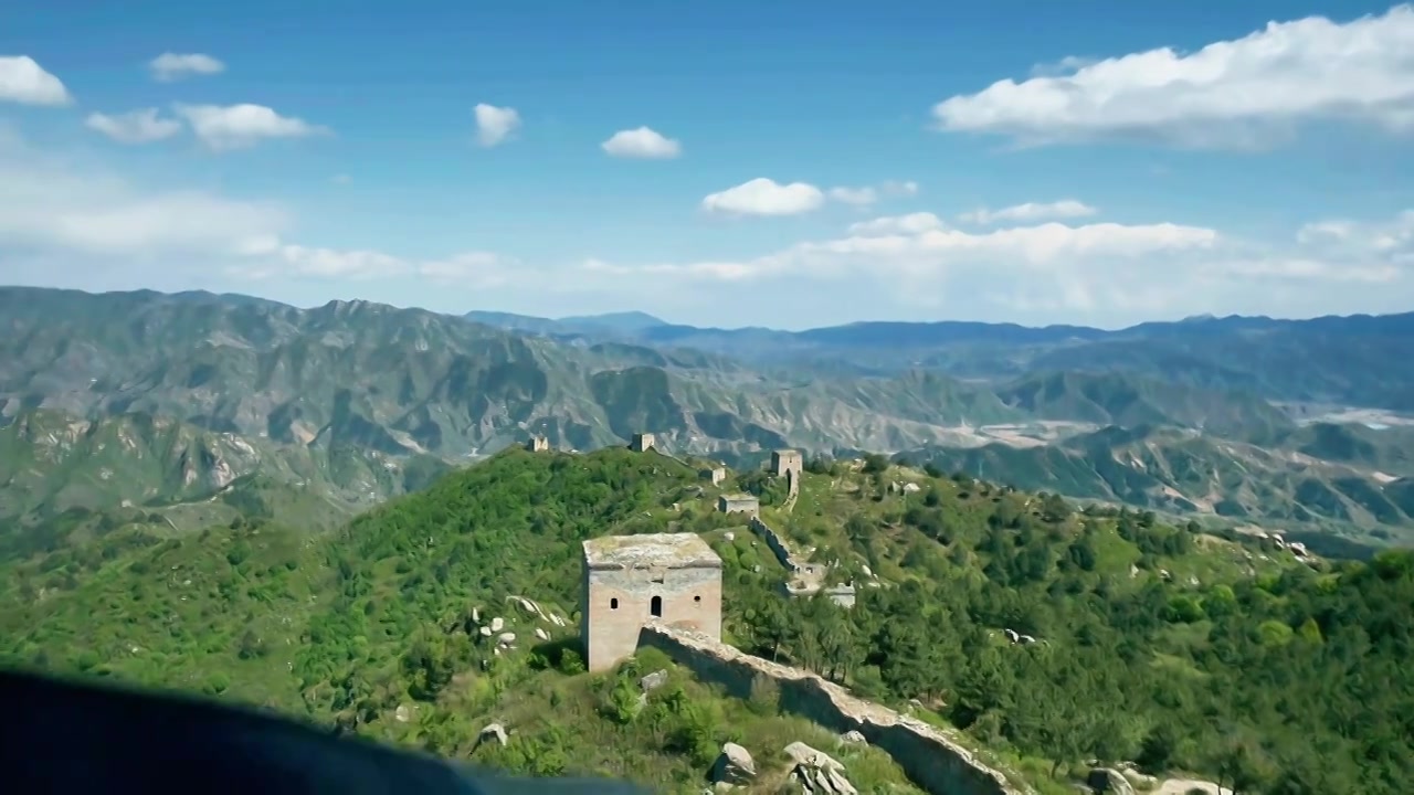 乌龙沟长城视频素材画面3