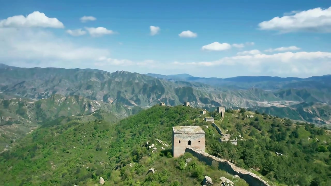 乌龙沟长城视频素材画面4