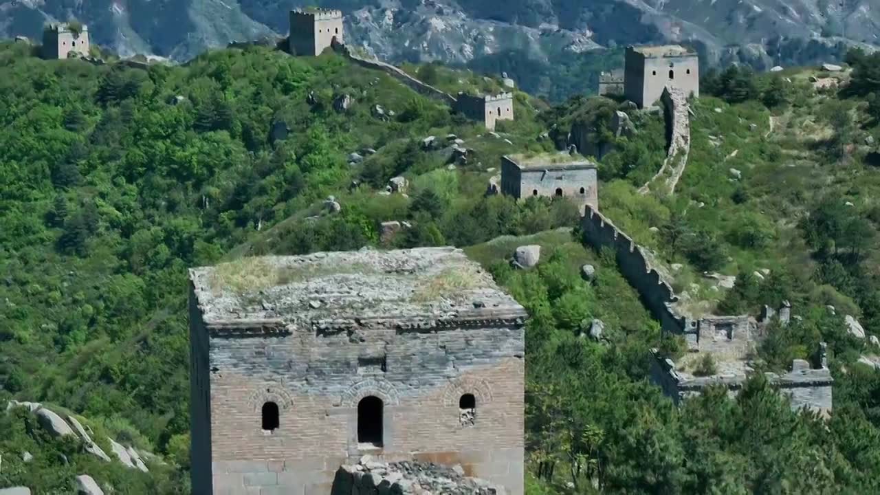 乌龙沟长城视频素材画面1