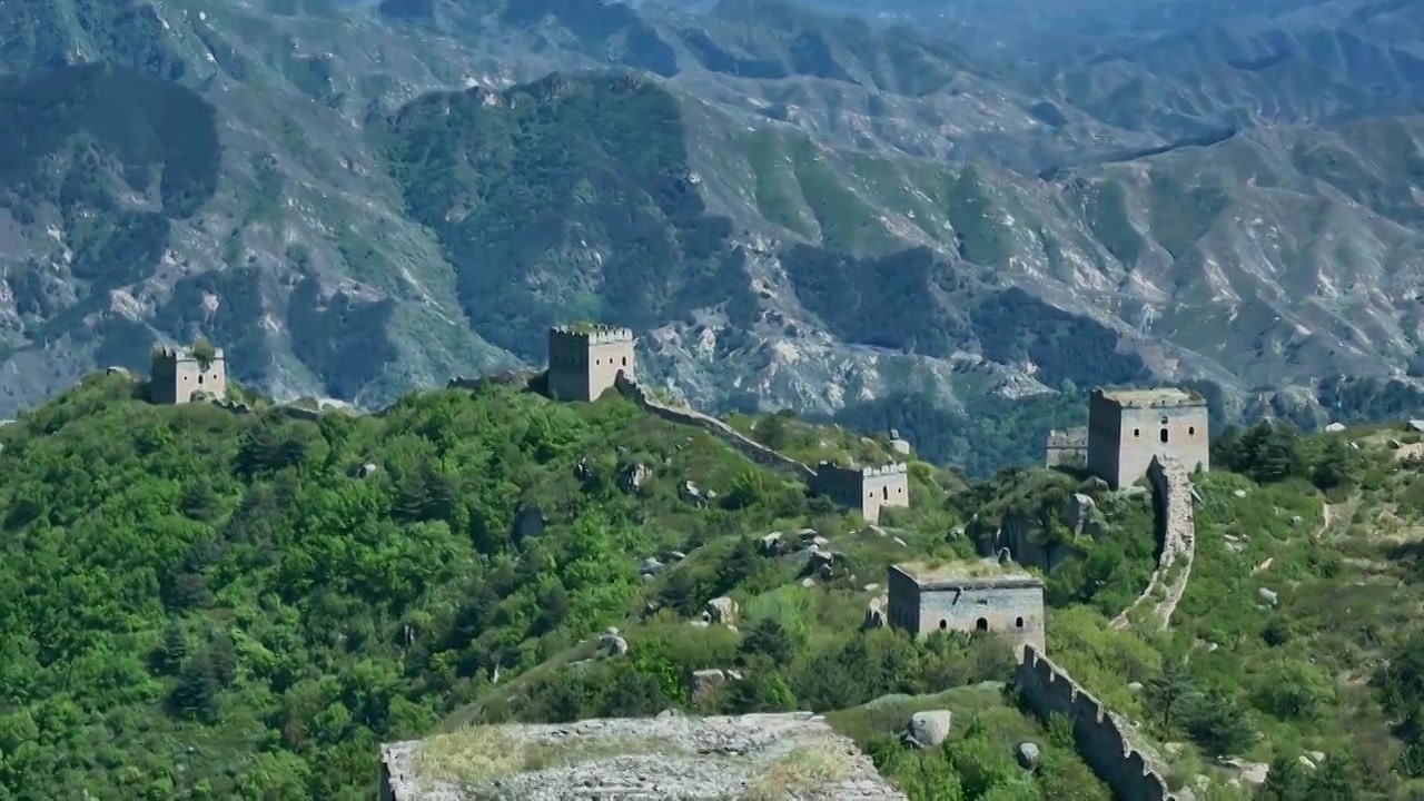 乌龙沟长城视频素材画面3