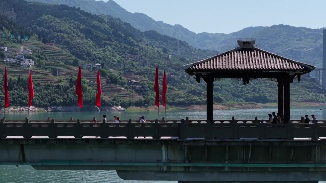 重庆奉节秀美风光视频素材画面3