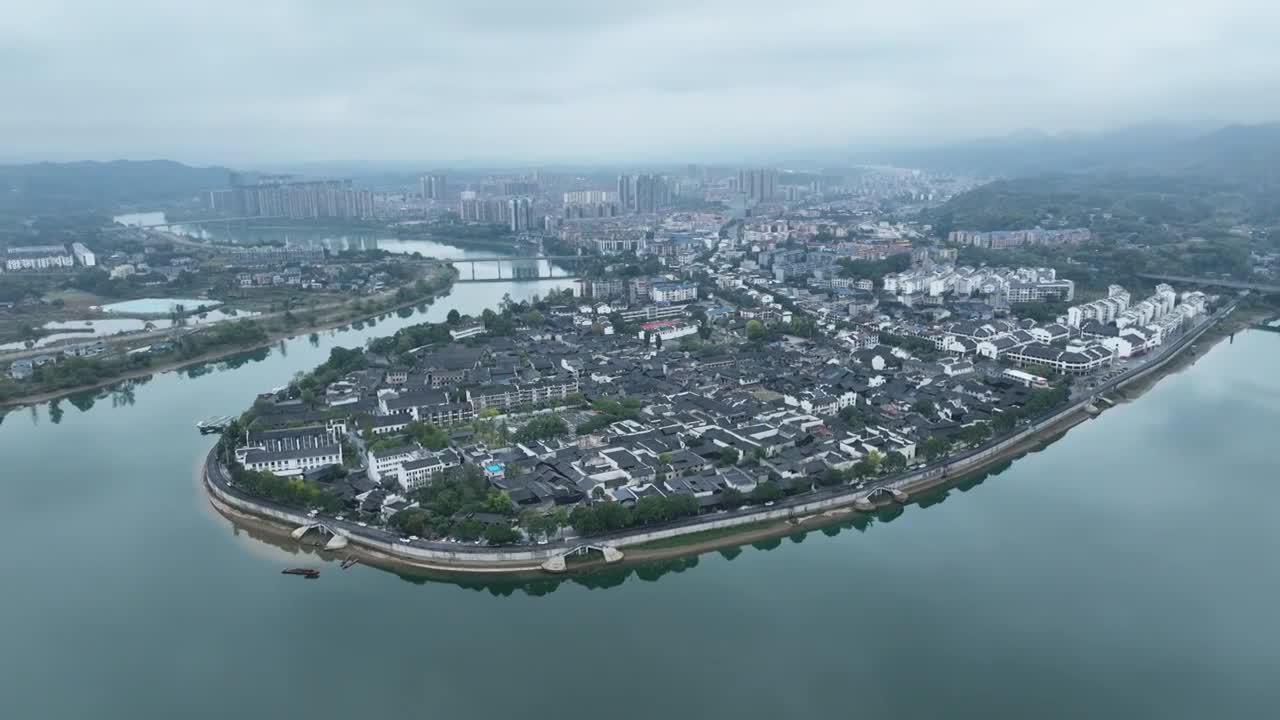 怀化黔阳古城黔阳老街黔阳老茶馆视频素材画面1