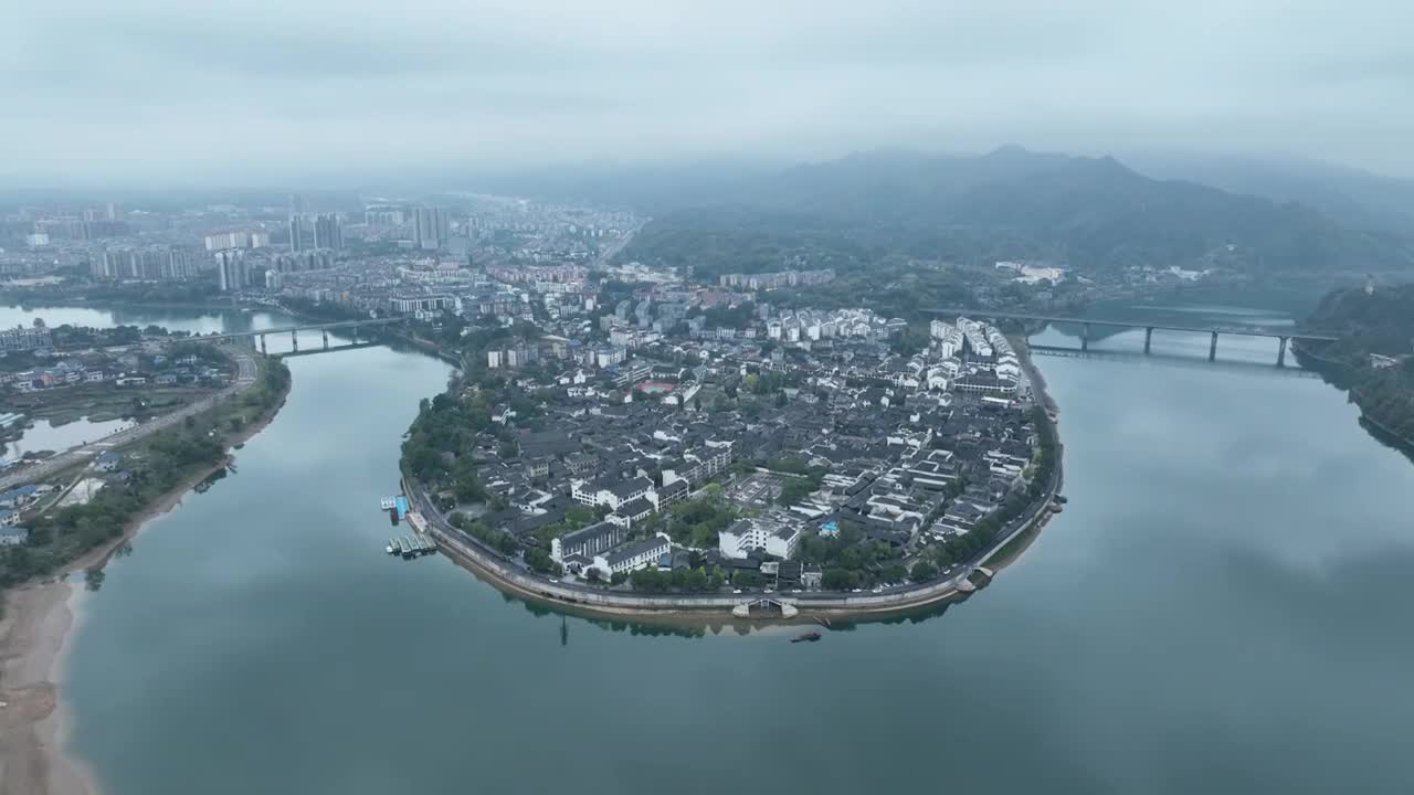 怀化黔阳古城黔阳老街黔阳老茶馆视频素材画面1