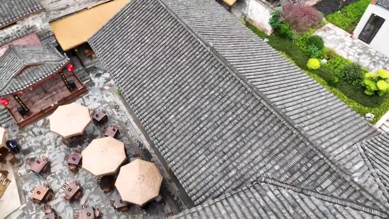 怀化黔阳古城黔阳老街黔阳老茶馆视频素材画面4