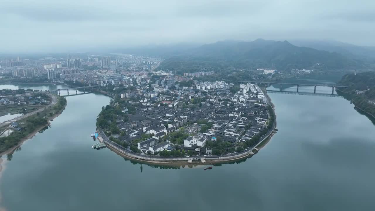 怀化黔阳古城黔阳老街黔阳老茶馆视频素材画面1