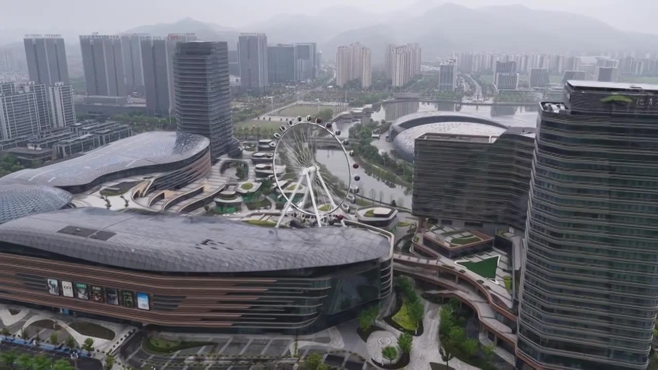 浙江湖州德清银泰城国际会议中心视频素材画面1