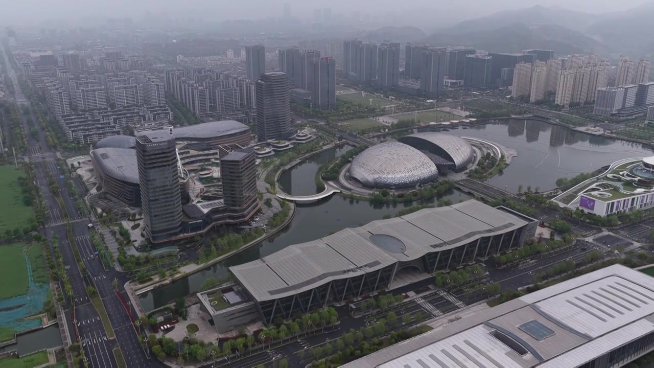 浙江湖州德清银泰城国际会议中心视频素材画面3