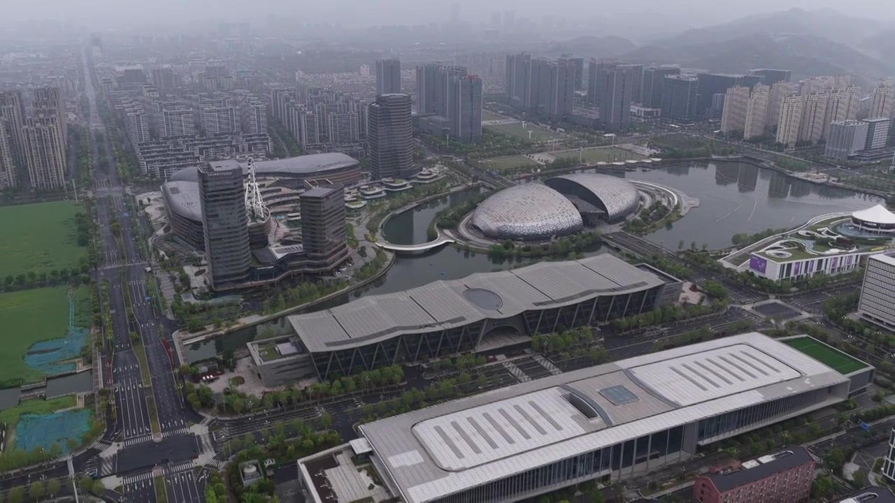 浙江湖州德清银泰城国际会议中心视频素材画面4