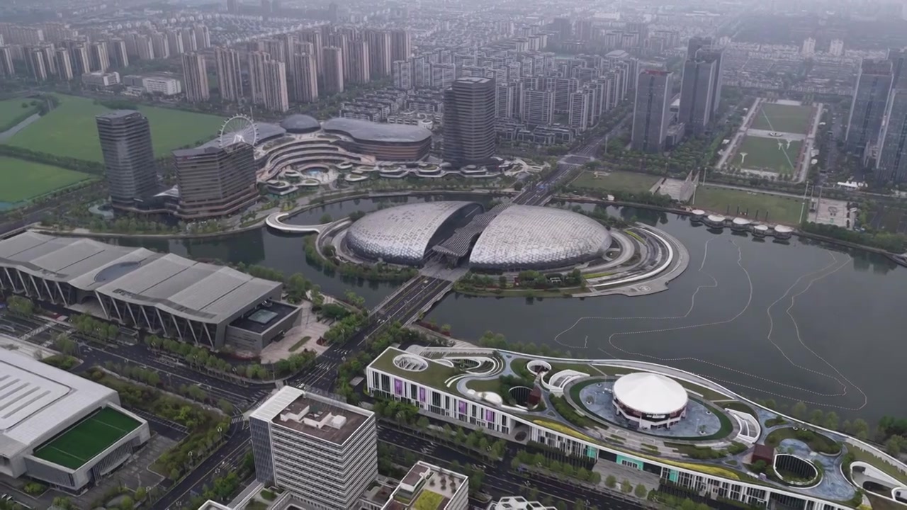 浙江湖州德清银泰城国际会议中心视频素材画面3