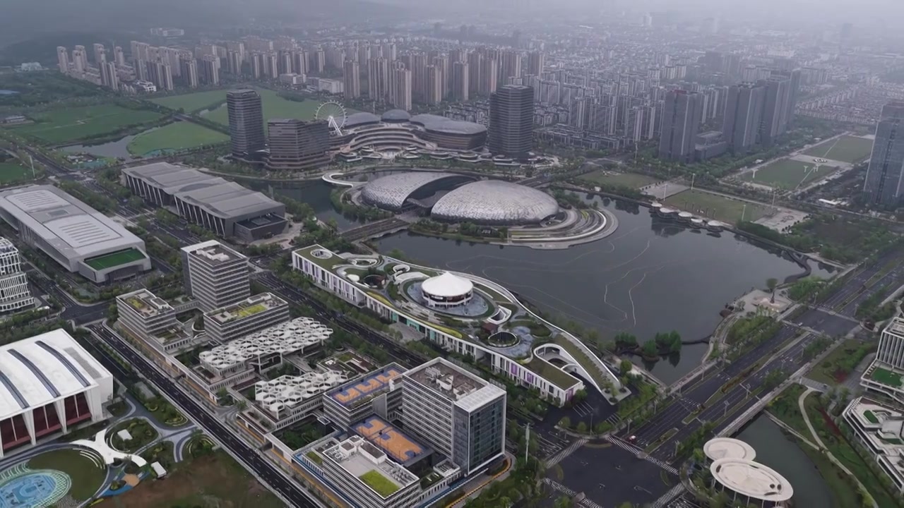 浙江湖州德清银泰城国际会议中心视频素材画面3