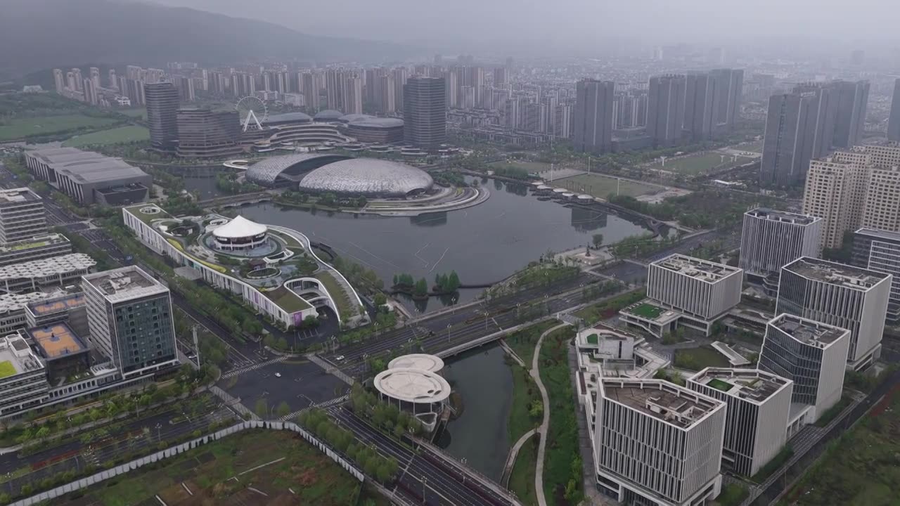浙江湖州德清银泰城国际会议中心视频素材画面1