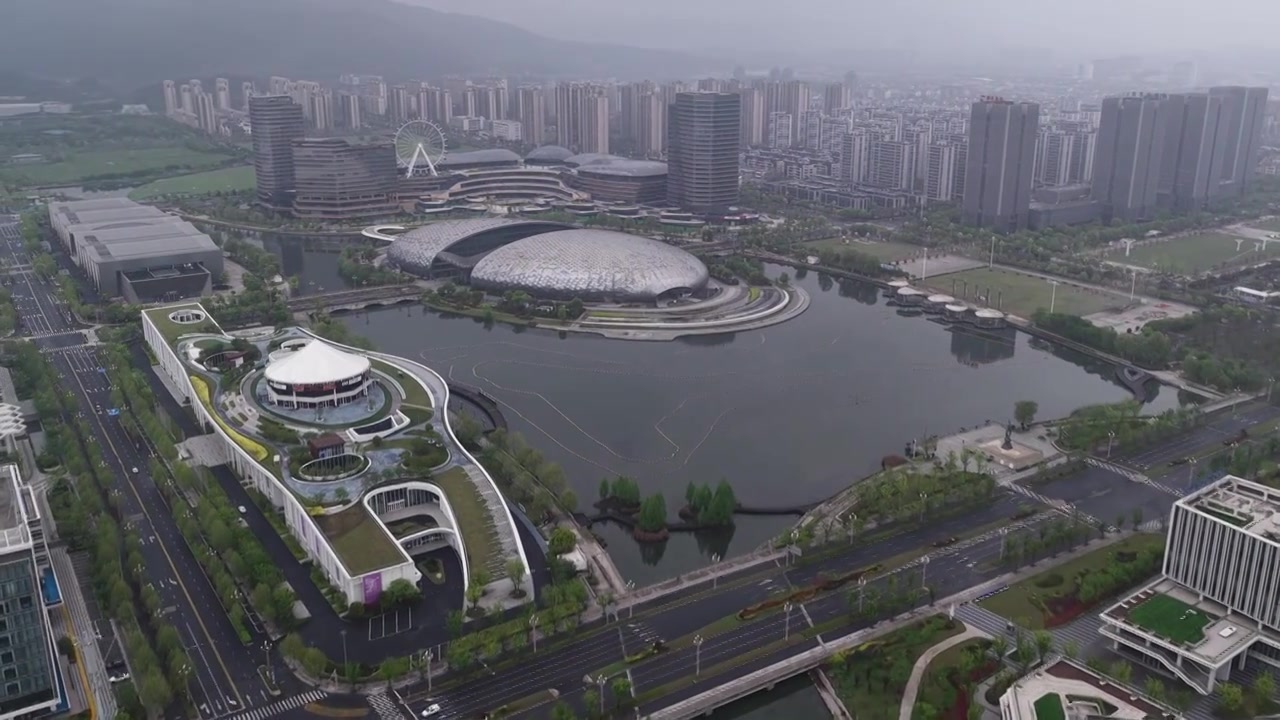 浙江湖州德清银泰城国际会议中心视频素材画面3