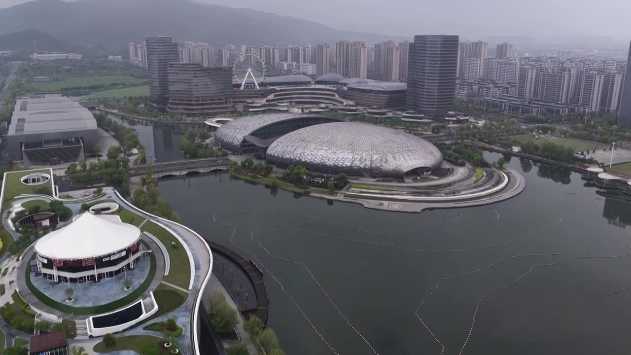 浙江湖州德清银泰城国际会议中心视频素材画面1