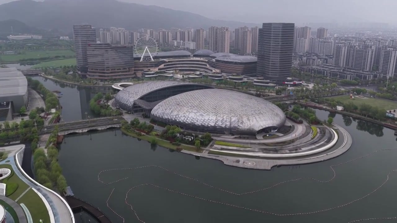 浙江湖州德清银泰城国际会议中心视频素材画面3