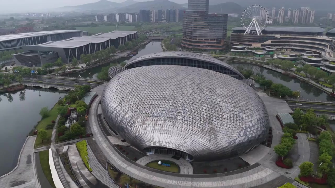 浙江湖州德清银泰城国际会议中心视频素材画面3