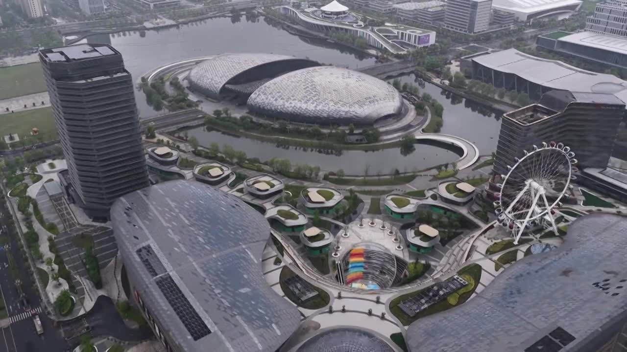 浙江湖州德清银泰城国际会议中心视频素材画面1