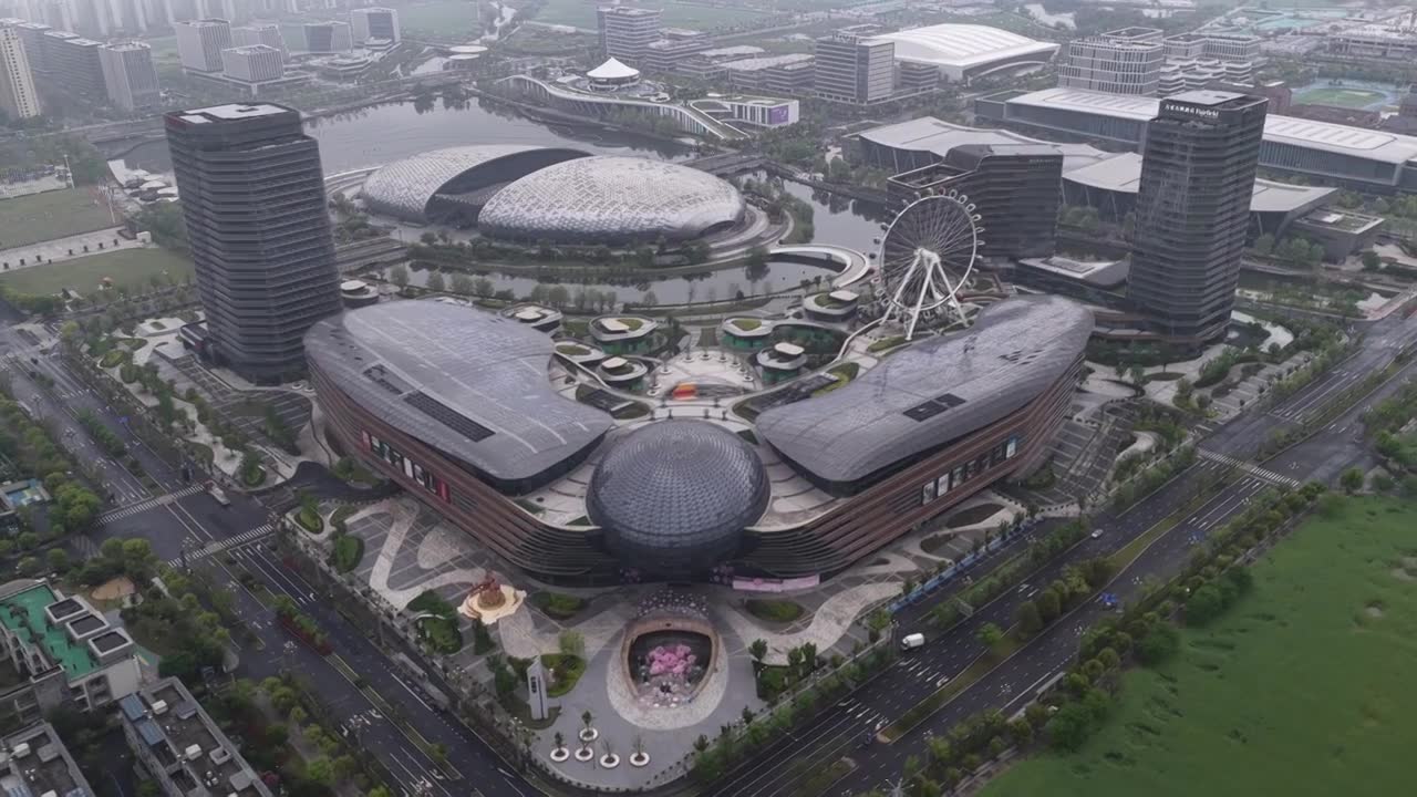 浙江湖州德清银泰城国际会议中心视频素材画面1