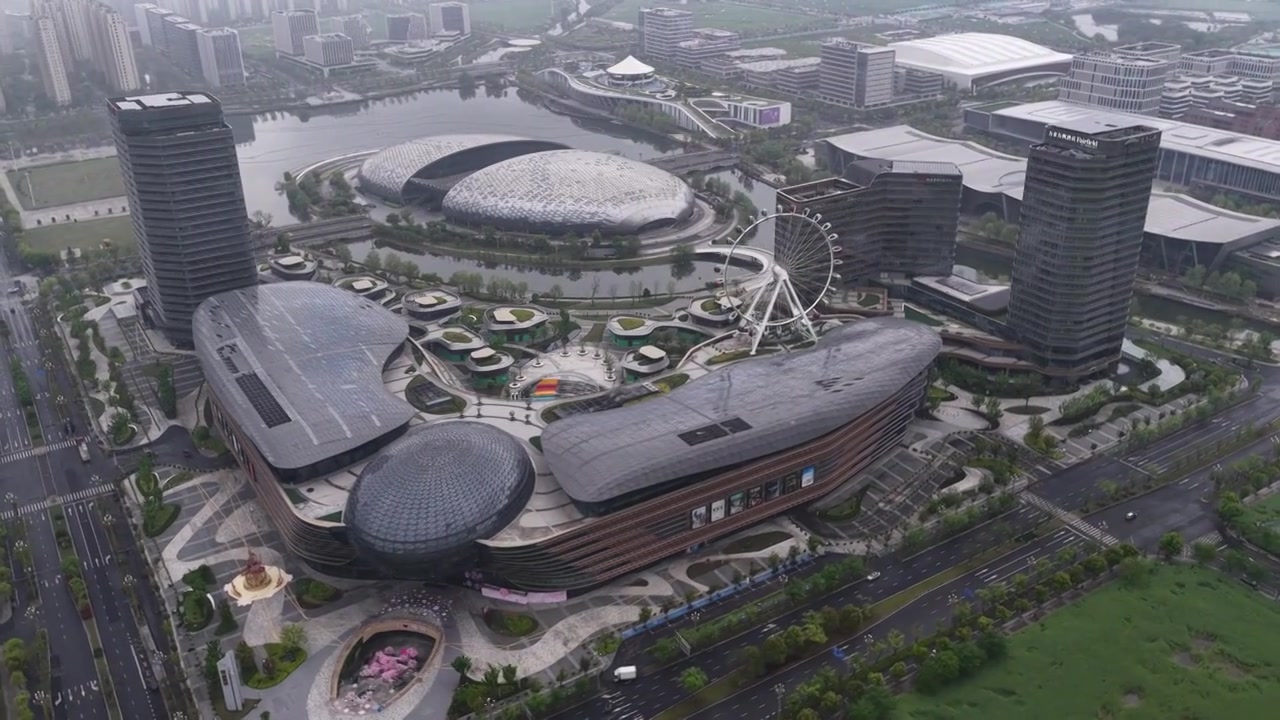浙江湖州德清银泰城国际会议中心视频素材画面3