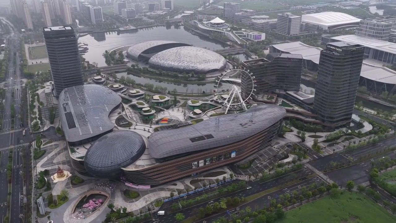 浙江湖州德清银泰城国际会议中心视频素材画面4