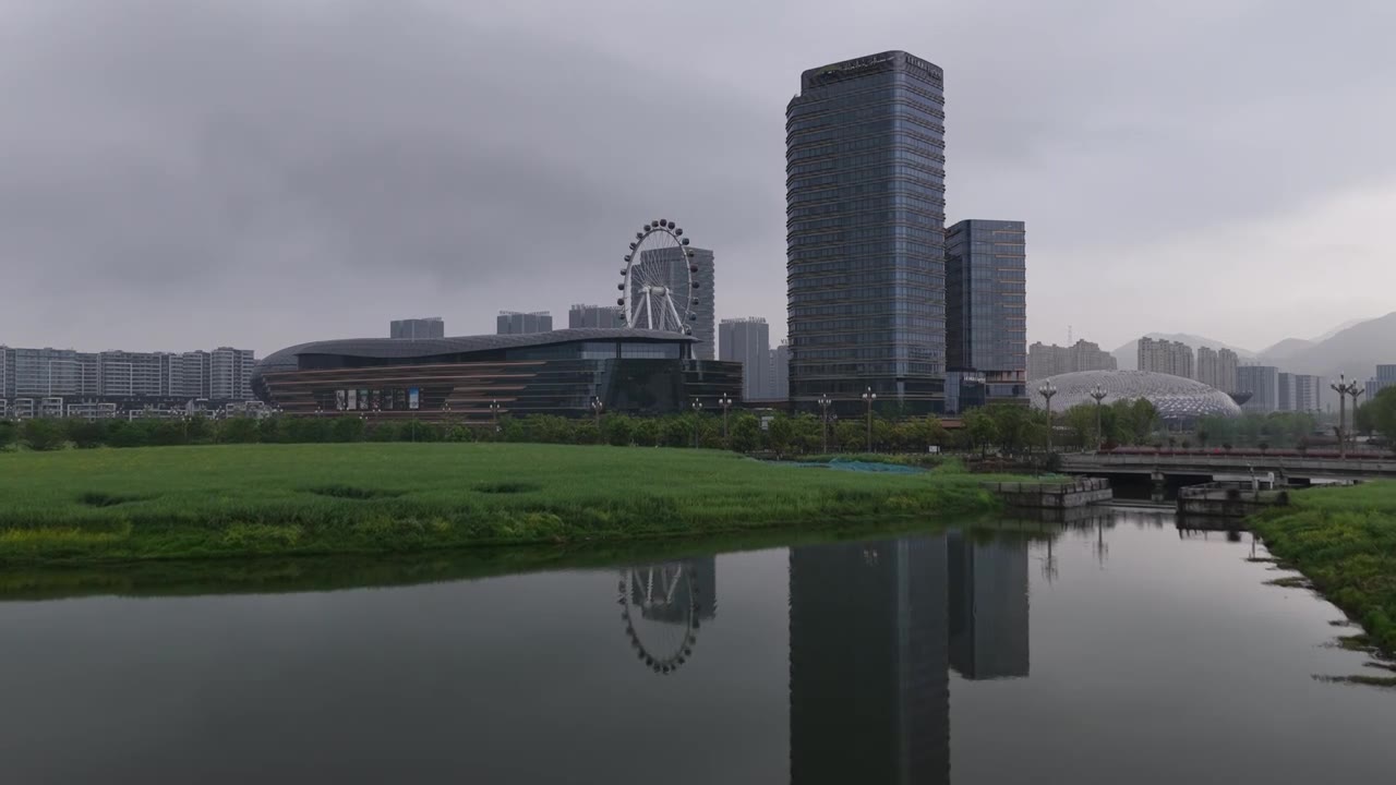 浙江湖州德清银泰城国际会议中心视频素材画面1