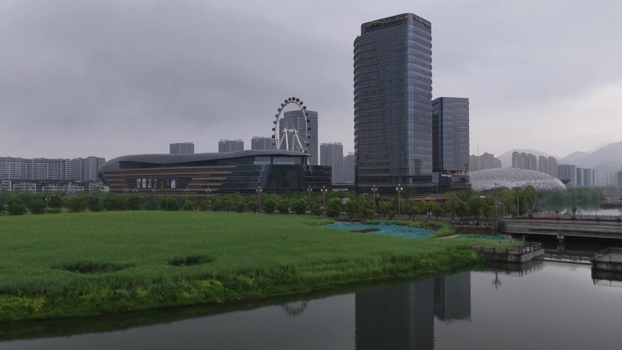 浙江湖州德清银泰城国际会议中心视频素材画面3