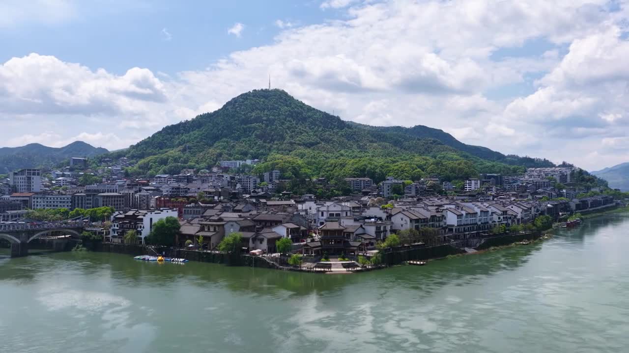 4K怀化洪江古商城视频素材画面1