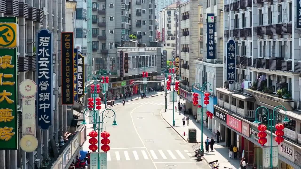 4K怀化洪江古商城视频素材画面3