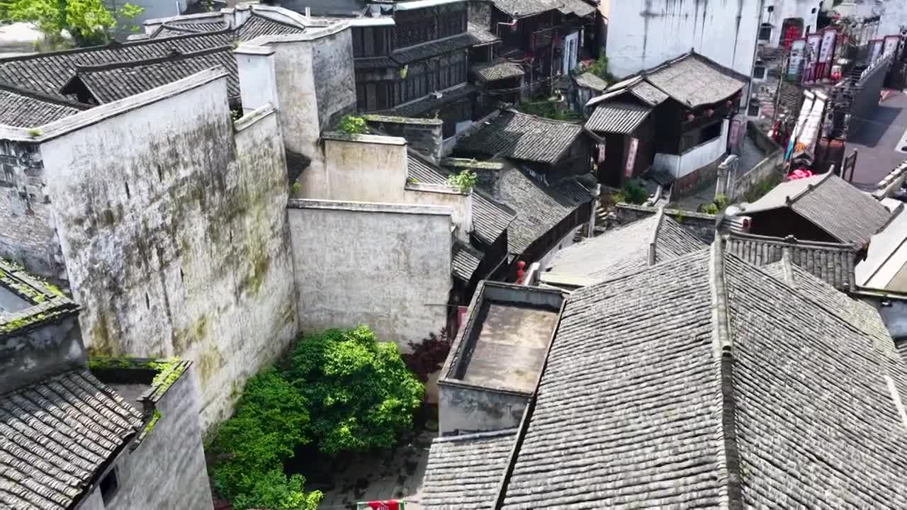 4K怀化洪江古商城视频素材画面4