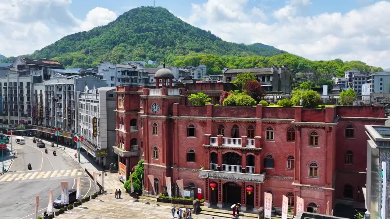 4K怀化市洪江区洪江古商城视频素材画面3