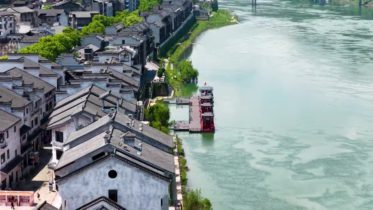 4K怀化市洪江区洪江古商城视频素材画面4