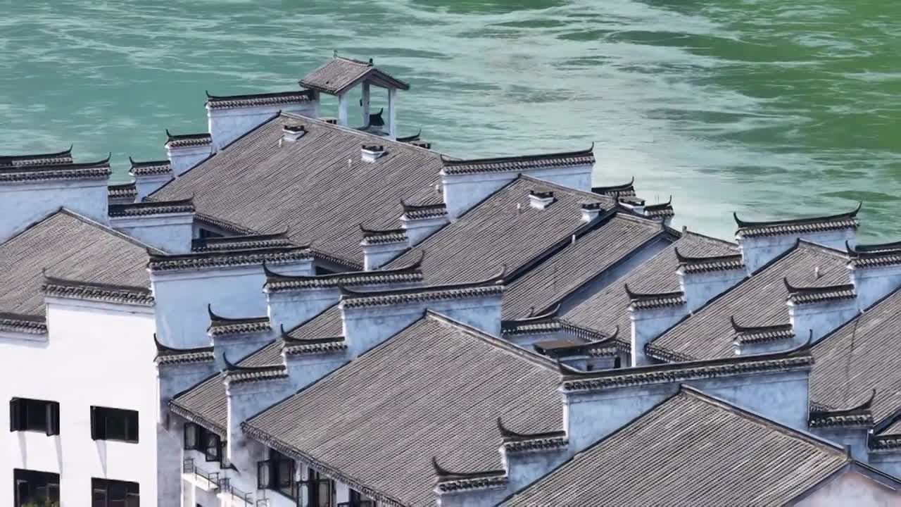 4K怀化市洪江区洪江古商城视频素材画面3