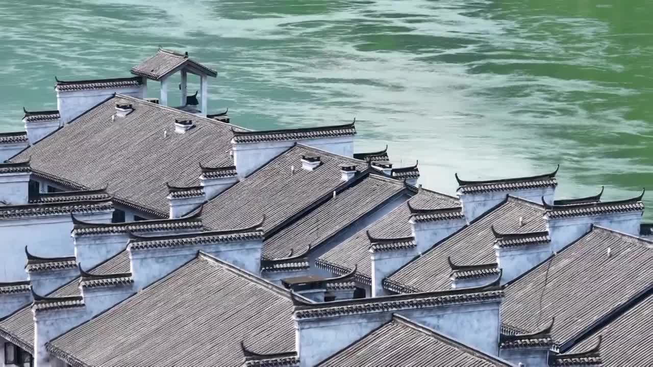4K怀化市洪江区洪江古商城视频素材画面4