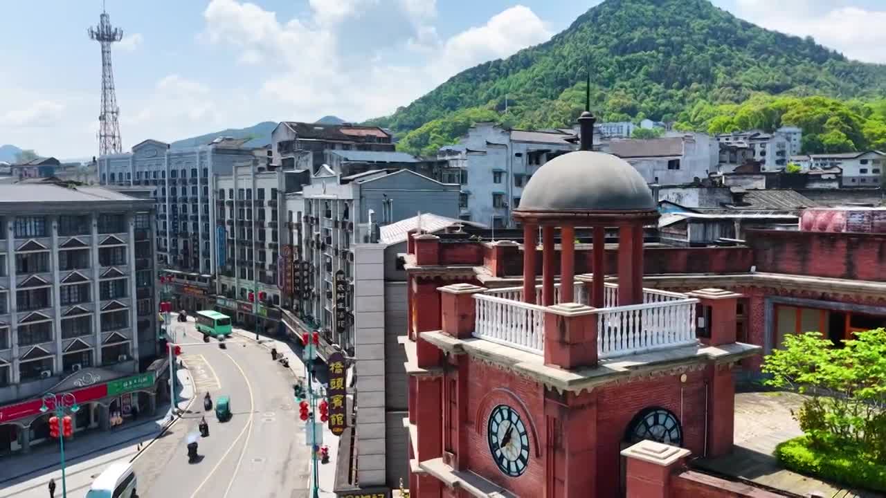 4K怀化市洪江区洪江古商城视频素材画面1