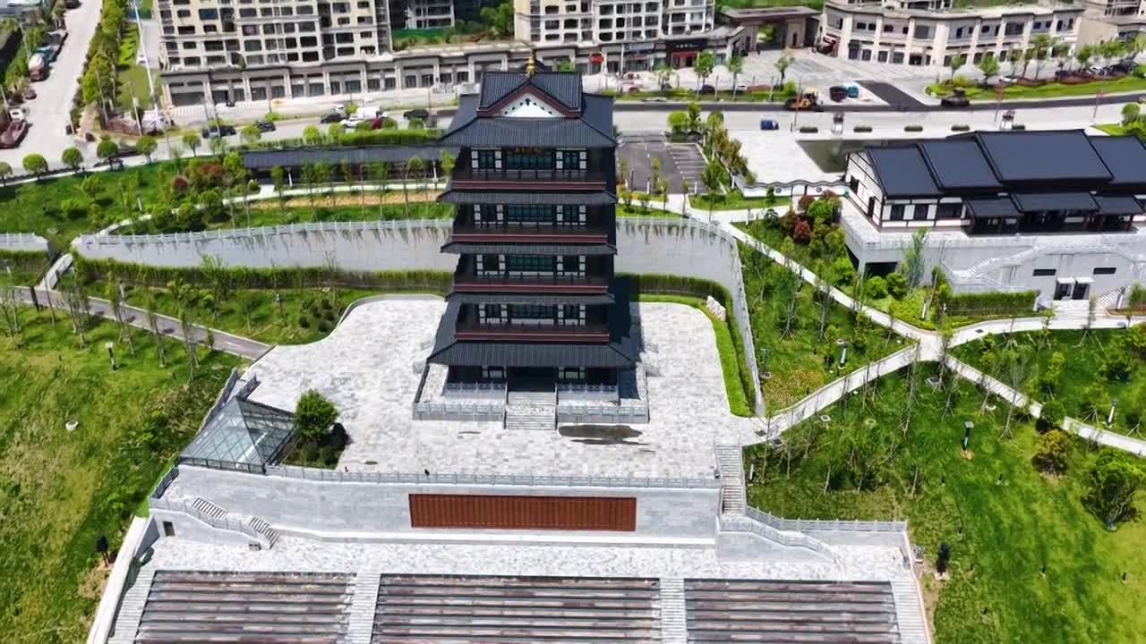 4K怀化市洪江区洪江古商城视频素材画面3