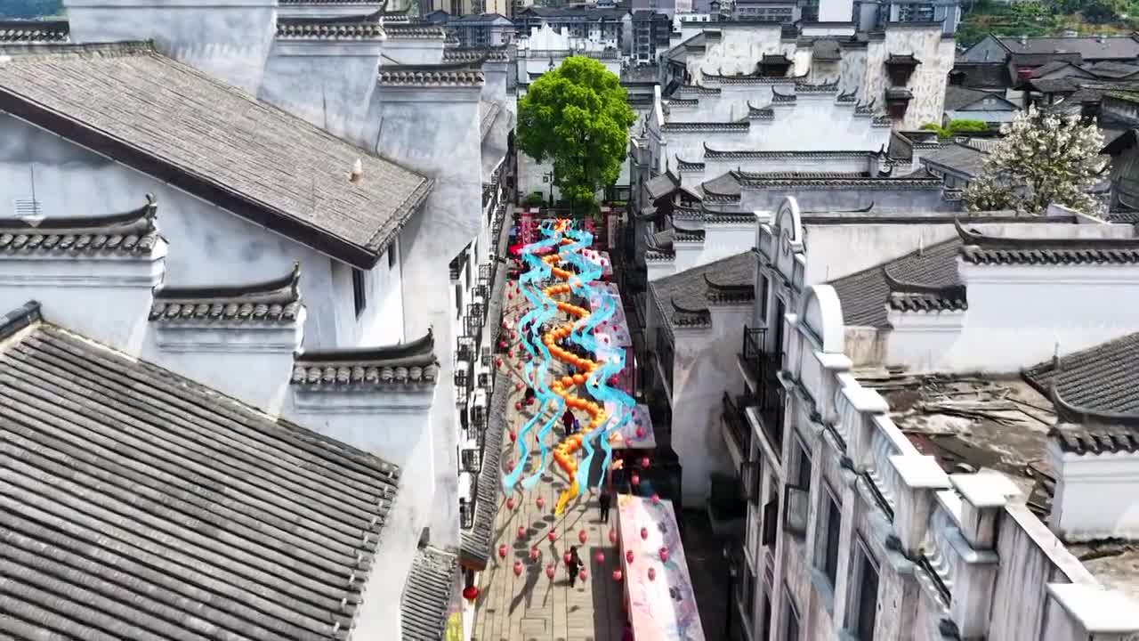 4K怀化市洪江区洪江古商城视频素材画面4