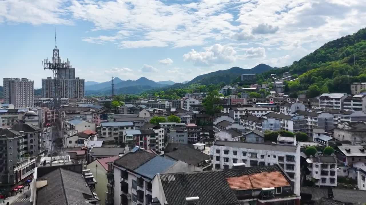 4K怀化市洪江区洪江古商城视频素材画面3