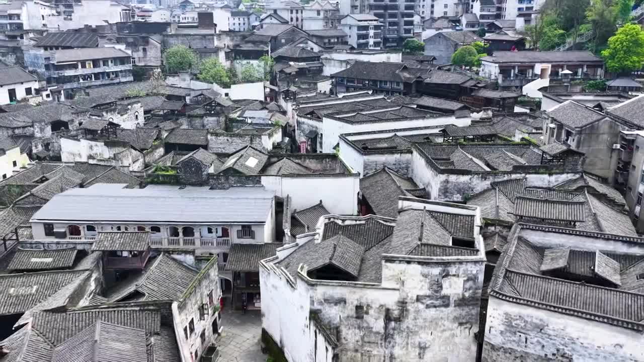 4K怀化市洪江区洪江古商城视频素材画面4