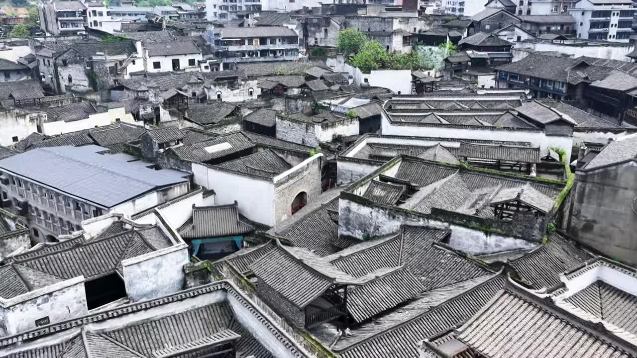4K怀化市洪江区洪江古商城视频素材画面1
