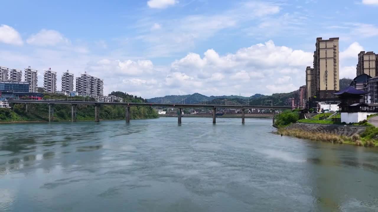 4K怀化市洪江区洪江古商城视频素材画面4