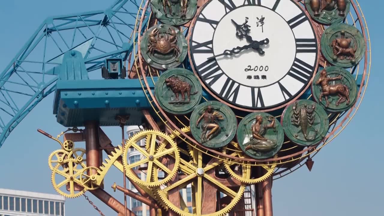 天津世纪钟视频素材画面1