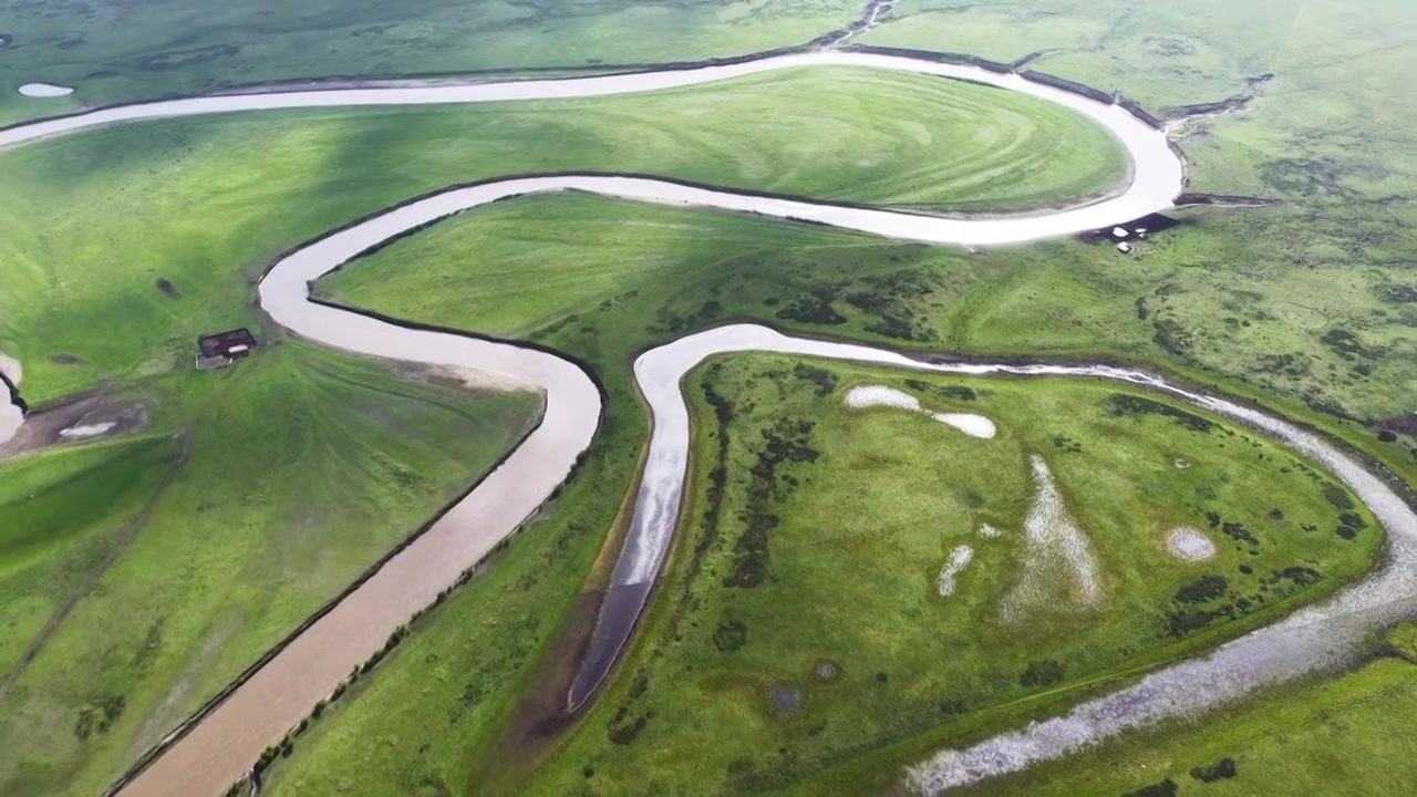 四川阿坝若尔盖湿地视频素材画面4